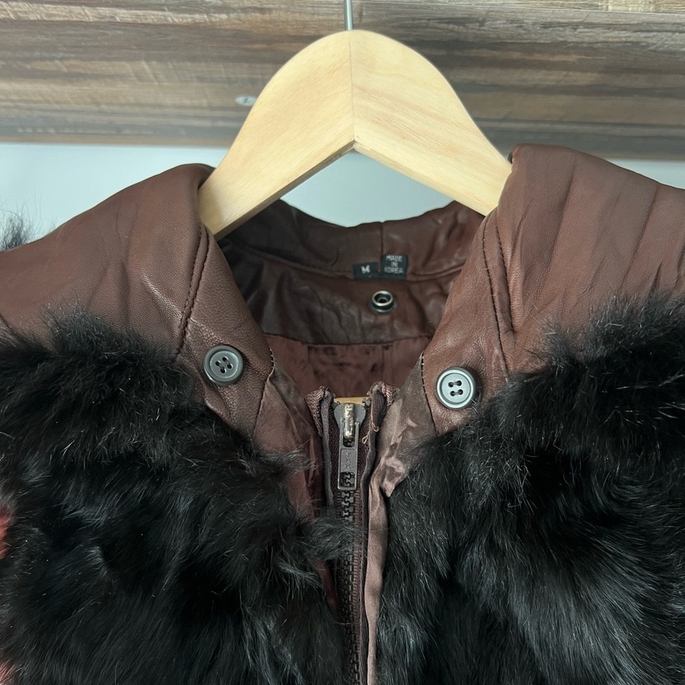 Genuine Fur & Leather Vest Mobwife Luxury - Picture 5 of 7